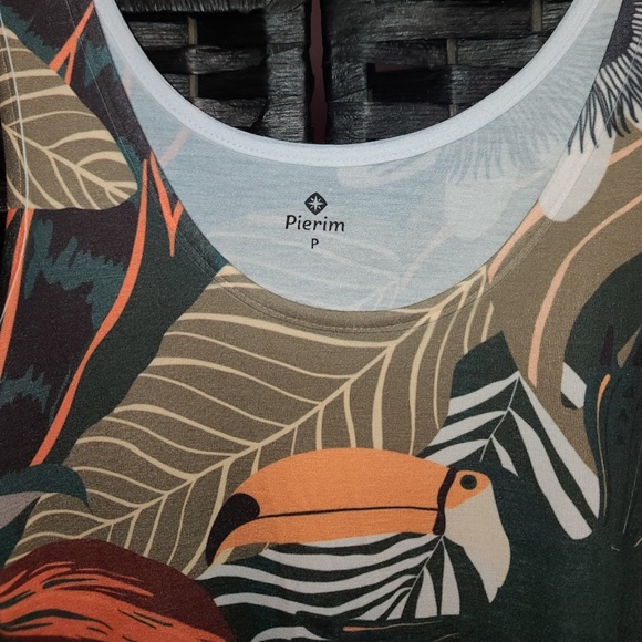 New Pierim Toucan print bird dress size Petite  NWT - Picture 6 of 7